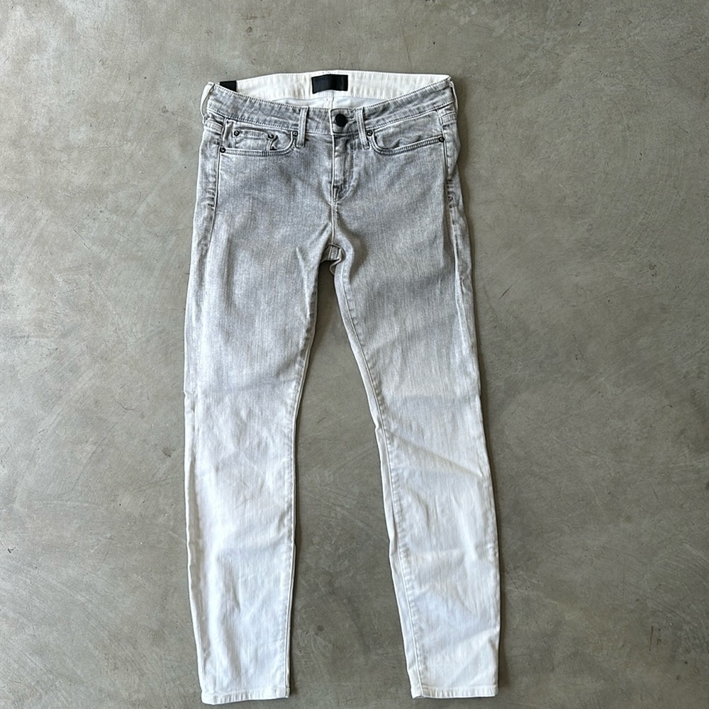 VINCE grey/white ombré denim